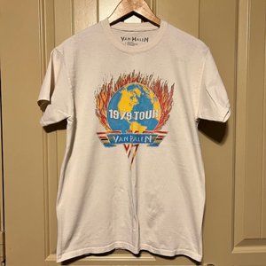 Women's PacSun, Van Halen graphic t-shirt, Medium, cream